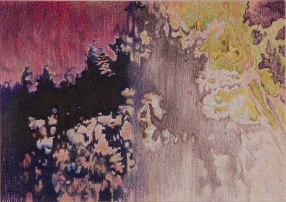Cathelijn van Goor, Rare Digital Phenomena Color #2, A3, kleurpotlood op papier, 2015 klein